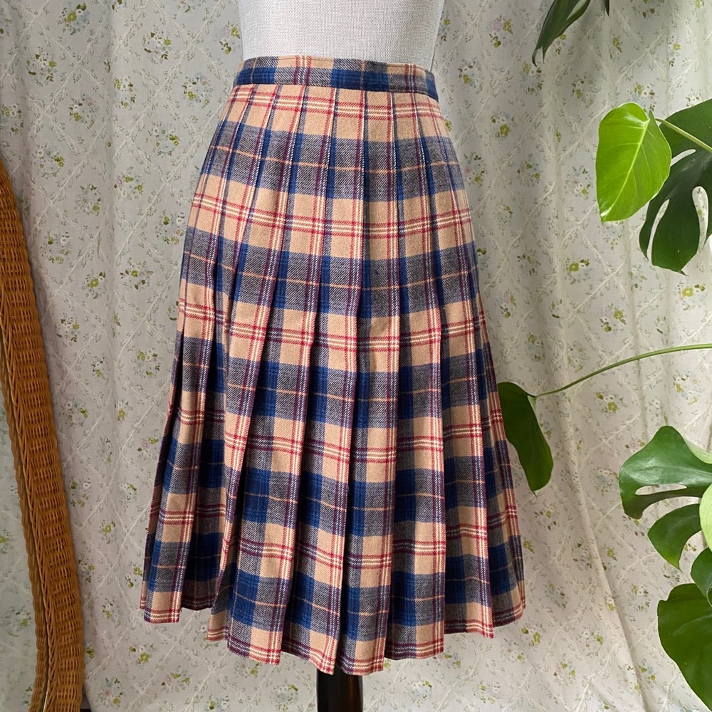 Pendleton Tartan wool pleated skirt